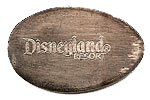 DL0380r RETIRED DISNEYLAND ® RESORT pressed nickel reverse. 