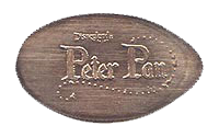 DL0464r Peter Pan smashed quarter reverse image.