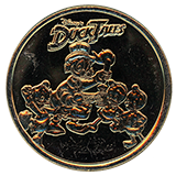 #125 Disneyland Resort Souvenir Medallion featuring DuckTales. 