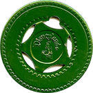 Disney Early Green Disneyland Medal Typer Token
